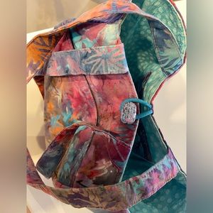 Hand Quilted Boho Button Bag